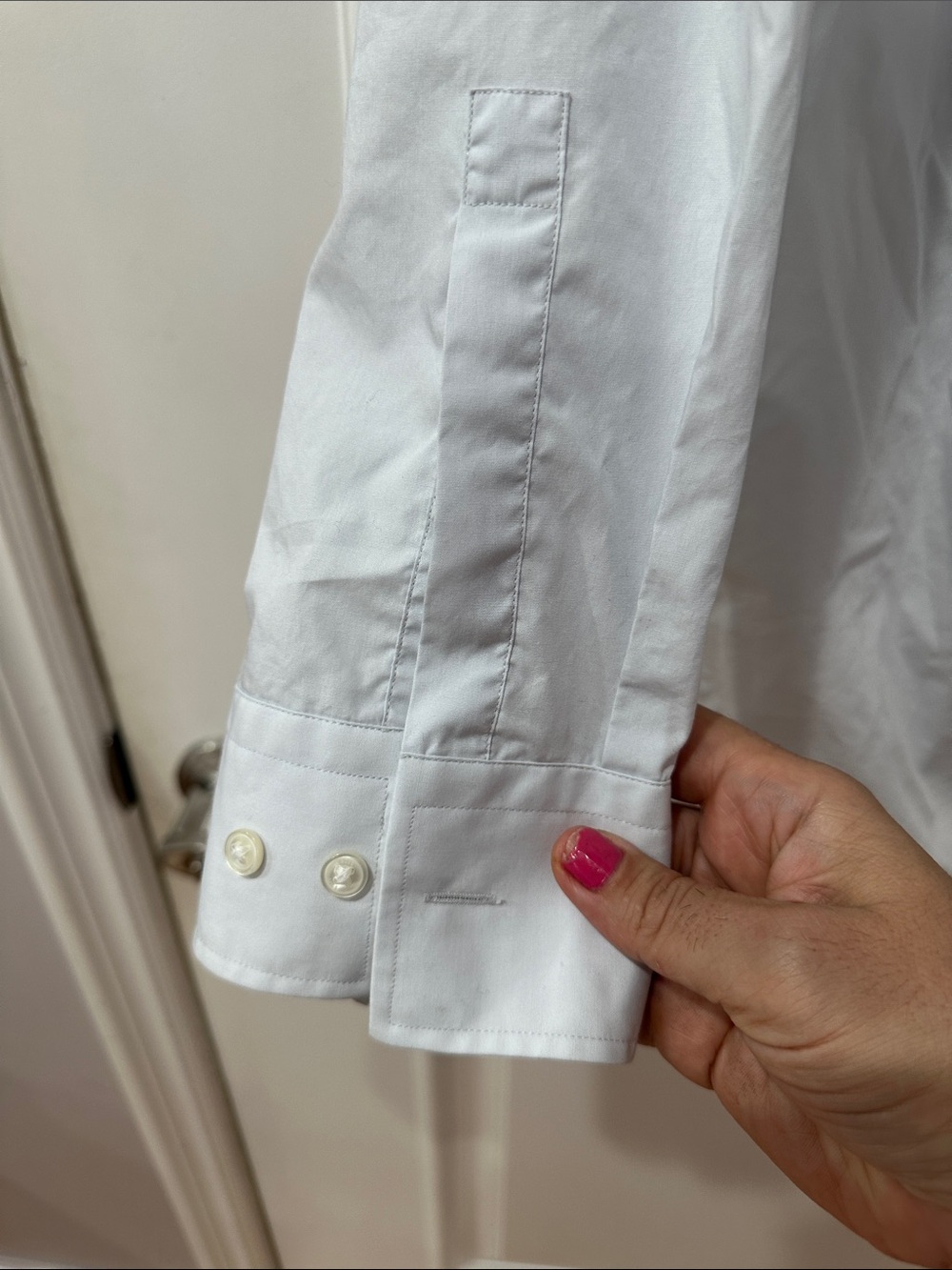 BOSS Men's White Button-Front Dress Shirt - Spread Collar ⚽️ - Picture 4 of 9